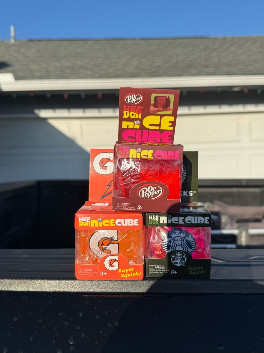 Needoh Nice Cube Dr. Pepper, Starbucks and Gatorade Set of 3